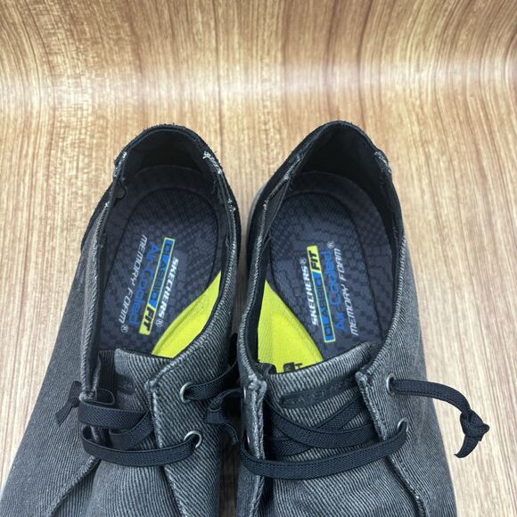 Skechers Melson Raymon Slip-in Foam Men's Black Grey Loafer Sneaker Size 15 New - Picture 6 of 9